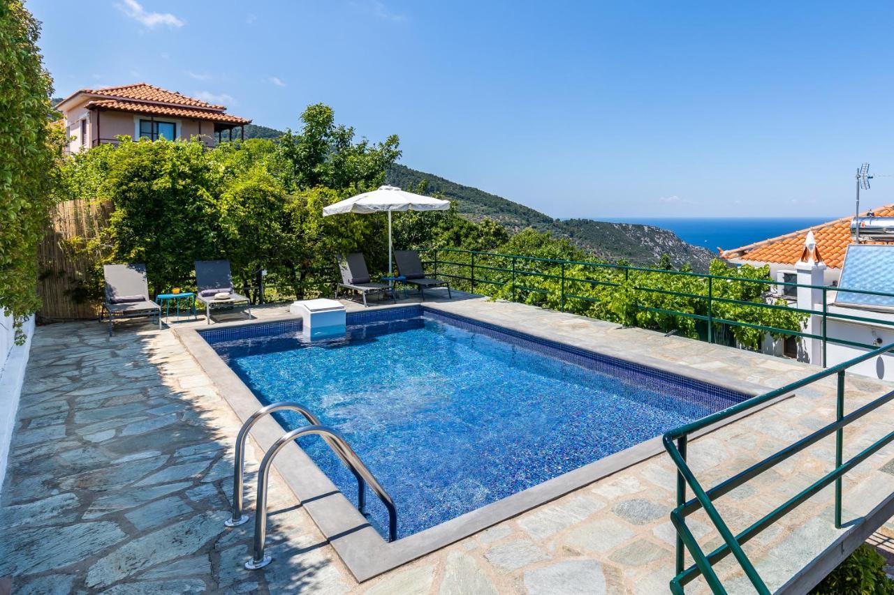 Villa Margini, Aegean Views , Pool Villa, Skopelos Esterno foto